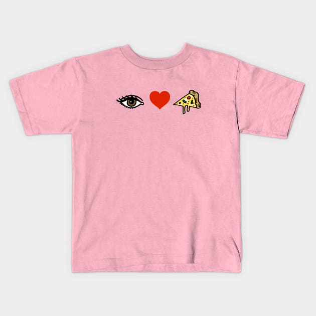 I Love Pizza Kids T-Shirt by AdrianaStore